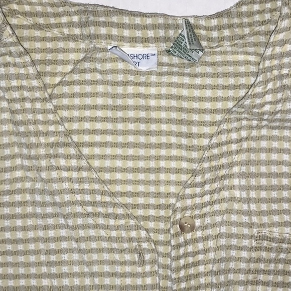 Ship ‘N Shore Sport Button Down Summer Blouse - Size L - Picture 2 of 3